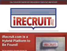 Tablet Screenshot of irecruit.com